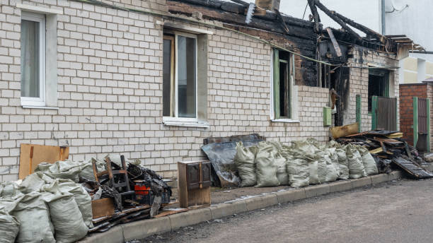 Professional Fire Damage Removal technician working in Rosedale, WA